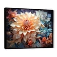 thumbnail image 2 of Designart "Reverie In Dahlia Blossom" Dahlia Floater Framed Canvas Art Print, 2 of 5