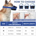 thumbnail image 2 of LAICAIW Dog Muzzle, Adjustable Muzzle for Medium Dogs to Prevent Biting Barking, Breathable and Comfortable Museliere Pour Chien for Small and Medium Breed Dogs (Blue, L), 2 of 6