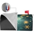 thumbnail image 4 of Festive Magnetic Mailbox Cover Snowflake Winter Outdoor Mailbox Protector Holiday Seasonal Decorative Garden Yard Home Large Size 25.5 x 21 Inch, 4 of 6