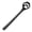 Black Hollow#, variant on Opvise Cute Animal Paw Claw Stainless Steel Coffee Drink Dessert Kitchen Mixing Spoon Golden Hollow#