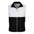 thumbnail image 4 of purcolt Womens Lightweight Golf Vest Color-Block Sleeveless Jacket Full-Zip Waistcoats with Pockets Outdoor Vest Outerwear, 4 of 6