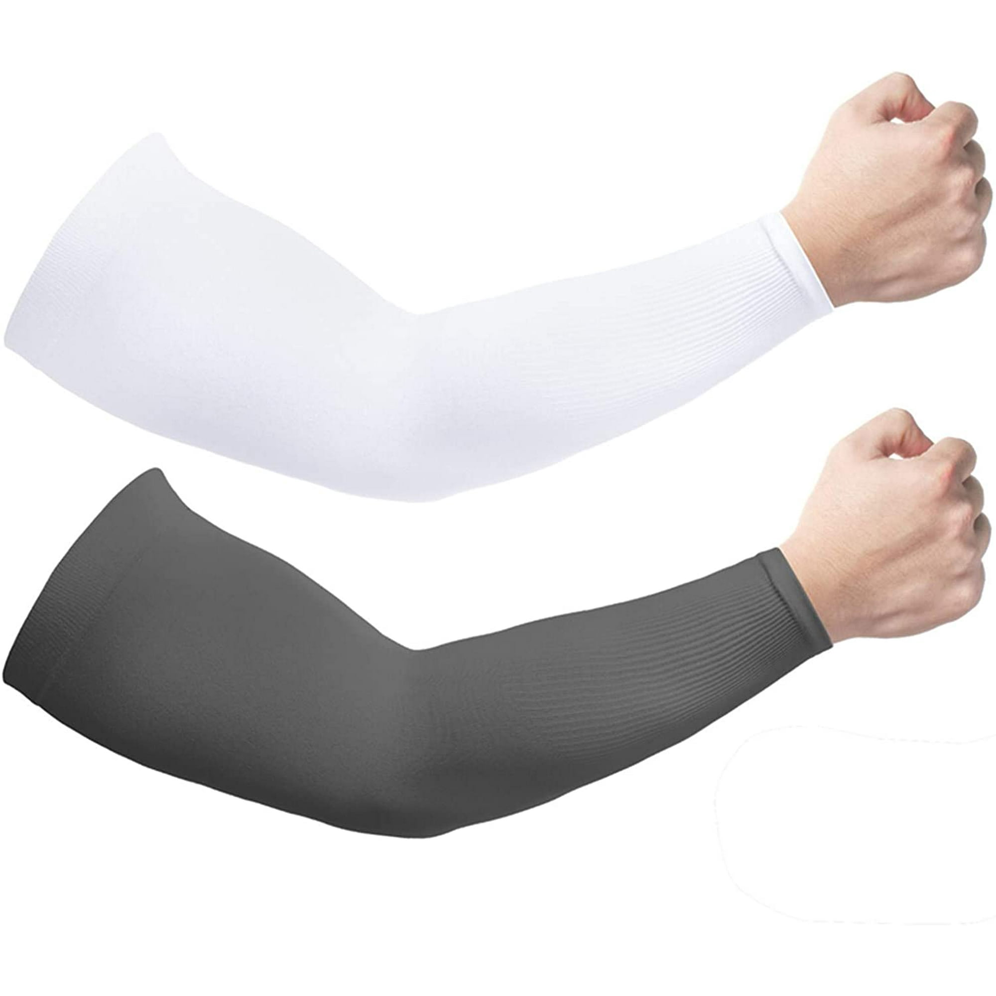 2 Pairs Sun UV Protection Cooling Arm Sleeves for Men and Women