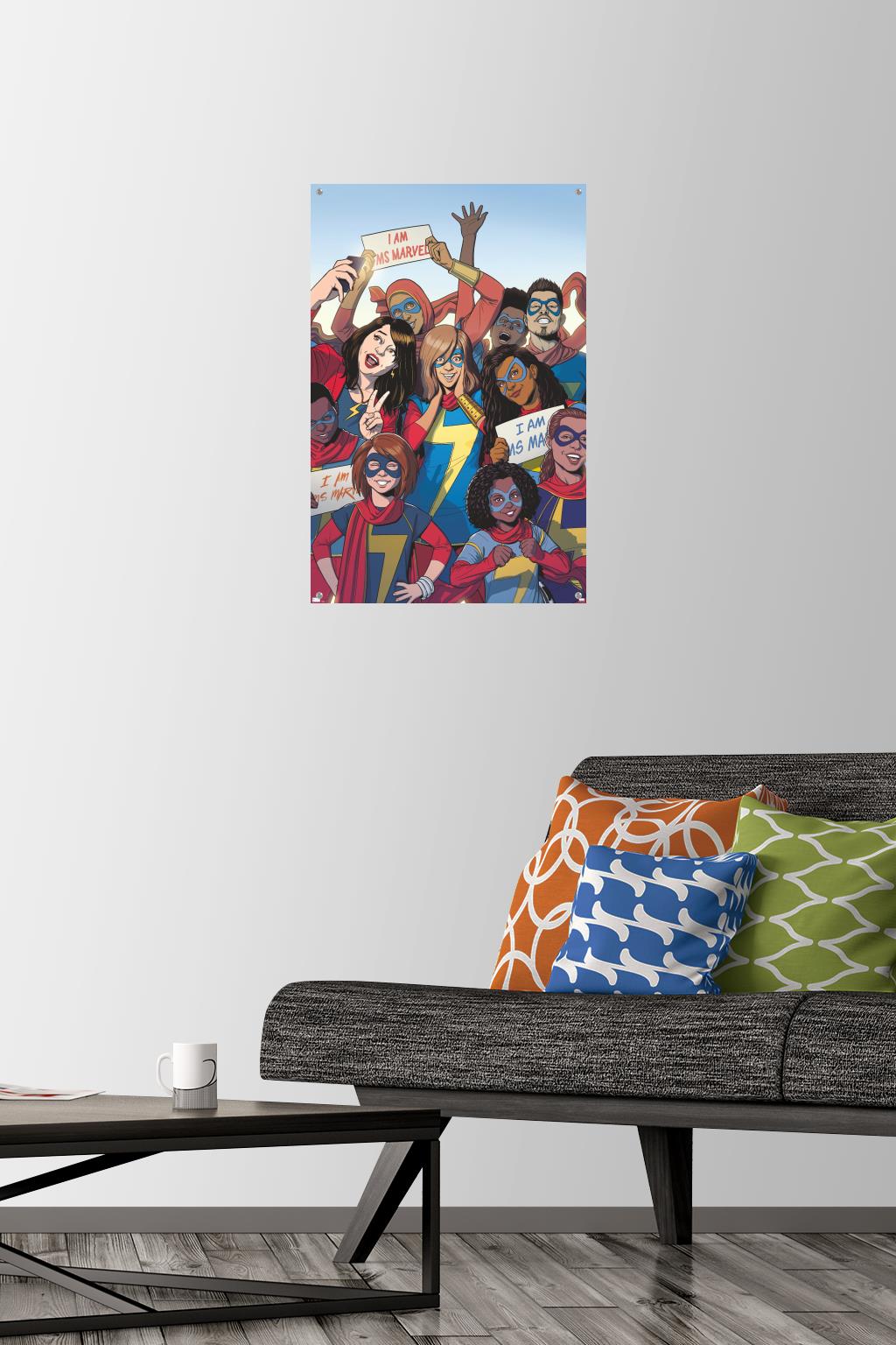 Marvel Comics - Ms. Marvel - Ms. Marvel #37 Wall Poster with Pushpins, 14.725" x 22.375"