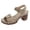 Khaki, variant on CAIXIA Sandals For Women Women Summer Casual Sandals with Buckle Strap Comfortable Open Toe Square Heel Beach Footwear,Black