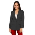 thumbnail image 1 of Saco largo de Mujer Elegante Atemporal Negro Extra Grande, 1 of 3