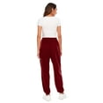 thumbnail image 4 of USNSM Sweatpants for Women Baggy High Waisted Cozy Trousers Jogging Street Style Solid Color Plus Size Trousers Wine XL, 4 of 5