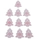 thumbnail image 5 of 10 adornos de madera para árbol de Navidad, ideales para hacer tarjetas, álbumes de recortes y decoraciones colgantes. Blanco, 5 of 9