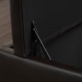thumbnail image 3 of GDF Studio Cosette Contemporary Faux Leather Double Lift Storage Ottoman, Brown, 3 of 6