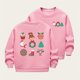 thumbnail image 1 of Cowsor Girls Sweatshirts Kids Cute Graphic Crewneck Pullover Tops Xmas Long Sleeve Holiday Shirts, 1 of 5