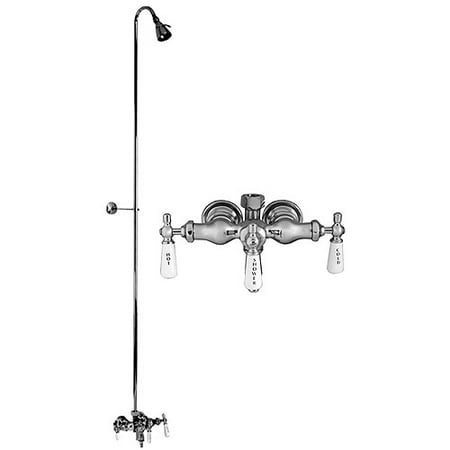 Barclay Leg Tub Diverter Faucet For Cast Iron Tub With Old Style