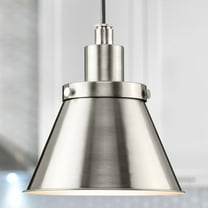 Luxury Modern Farmhouse Pendant, Brushed Nickel, UHP4671