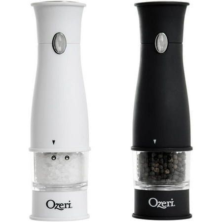 Ozeri Artesio Electric Salt and Pepper Grinder Set, (Best Electric Salt And Pepper Grinder Set)