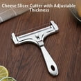 thumbnail image 4 of Cheese Slicer Stainless Steel Wire Cheese Cutter Adjustable Thickness Cutter for block Cheeses Kitchen Cooking Tool By PULMCheerger, 4 of 6