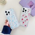 thumbnail image 6 of Case for iPhone 15, Stylish Butterfly Pattern Clear Case for Women Girls iPhone 15, Scratch Resistant Shockproof Non-Yellowing Slim Phone Cover, Butterfly-B, 6 of 8