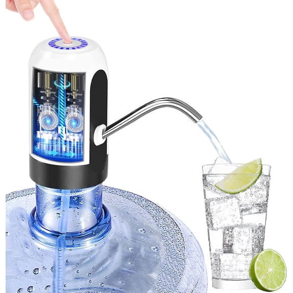 Neighborly Nook Water Bottle Pump 5 Gallon Electric Drinking Water Pump Portable Water Dispenser USB Charging Water Bottle Pump Water Bottle for Universal 2-5 Gallon Bottle