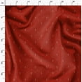 thumbnail image 3 of Soimoi Tissu Crêpe polyester Rouge Abstrait Imprimé Abstrait Tissu au Mètre 52 Pouces de Large, 3 of 6