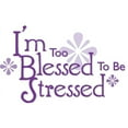 thumbnail image 2 of CafePress - I'm Too Blessed To Be Stressed Mug - 11 oz Ceramic Mug - Novelty Coffee Tea Cup, 2 of 3