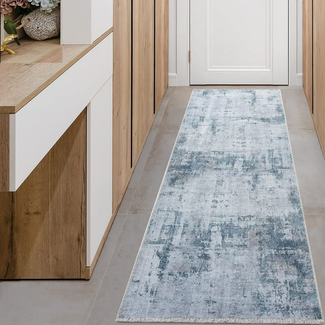 BY COCOON 2'6"x8' Runner Rug| Carpet Runner Kitchen Rug Kitchen Runner Washable Rug Entryway Rugs Hallway Runner Kitchen Mat Small Rug Runners Rugs for Hallway Non Slip Kitchen Carpet (80 Cm x 244 Cm)