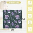 thumbnail image 2 of Lavender Basket Spring Baby Muslin Washcloths Soft Absorbent Face Towel, 3 PCS Purple Flowers Summer Burp Cloths Cotton Bath Wipes Infant Wash Cloth for Newborn Boys Girls 12x12 inches, 2 of 7