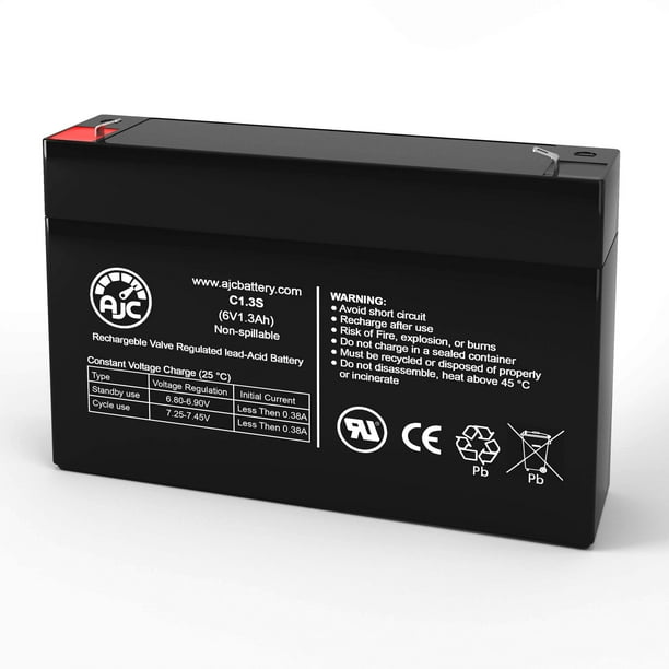 GE Simon XT 6V 1.3Ah Alarm Battery This is an AJC Brand Replacement