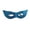 Blue, variant on Halloween Embossed Metallic Half-Face Mask, Textured Eye-Covering Masquerade Prop with Elastic Band (1 PC Mask) Silver One Size