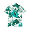 thumbnail image 5 of Hawaiian Shirts for Women Basic Collared Tee Shirt Coconut Palm Hawaii Style Tunic Blouses Button Down Short Sleeve Blouses Summer Beach Shirt Tropical Shirts Loose Flowy Cardigan, 5 of 6