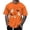 Orange, variant on Halloween Graphic Tennis T Shirt Holiday Themed Print Tee Casual Wear For Men Daily Outfit