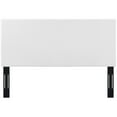thumbnail image 4 of Contemporary Modern Urban Designer Bedroom Twin Size Headbaord, Fabric, White, 4 of 5
