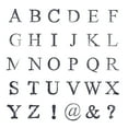 thumbnail image 2 of Recollections Medium Uppercase Alphabet Wood Stamps, 6 Pack, 2 of 2