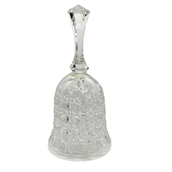 Elegant Decorative Handheld Glass Bell 1CT: Item is new; Box has minor yellowing due to storage.