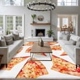 thumbnail image 3 of Realistic Food Area Rugs 5x7 ft Yummy Italy Naples Thin Crust Pizza Washable Rug Non Slip Indoor Carpet Absorbent Floor Mat for Living Room Bedroom Dining Room, 3 of 9