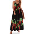 thumbnail image 1 of Nuevo vestido sin mangas con guirnalda de chiles, vestidos de fiesta, vestidos de fiesta de verano para mujer 2024, 1 of 7