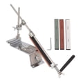 thumbnail image 1 of Knife Sharpener Kit Stainless Steel Professional Kitchen Chef Knife Sharpening System with 4 Whetstones, 1 of 15