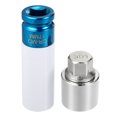 thumbnail image 1 of Ofertas únicas 1 juego 301 tuerca de bloqueo de rueda llave de extracción de tuerca antirrobo para Mercedes Benz con casquillo protector para tuerca, 1 of 7