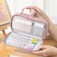 thumbnail image 4 of Visland Stationery Storage Box Multi Layer Pencil Case Student Study Storage Pouch with Handle School Supplies, 4 of 8