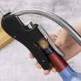 thumbnail image 4 of Vertical Lever Corkscrew Wine Bottle Opener - Ergonomic Handle - Non-Slip - Multifunctional Quick Open Beverage Bottle Tool - Essential Home Bar Supplies, 4 of 7
