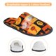 thumbnail image 3 of Balery Halloween Banner Symbols Pantuflas de Casa de Felpa Silenciosas con Diseño Estampado, Zapatillas Cómodas Antideslizantes de Algodón para Interior-Medium, 3 of 8