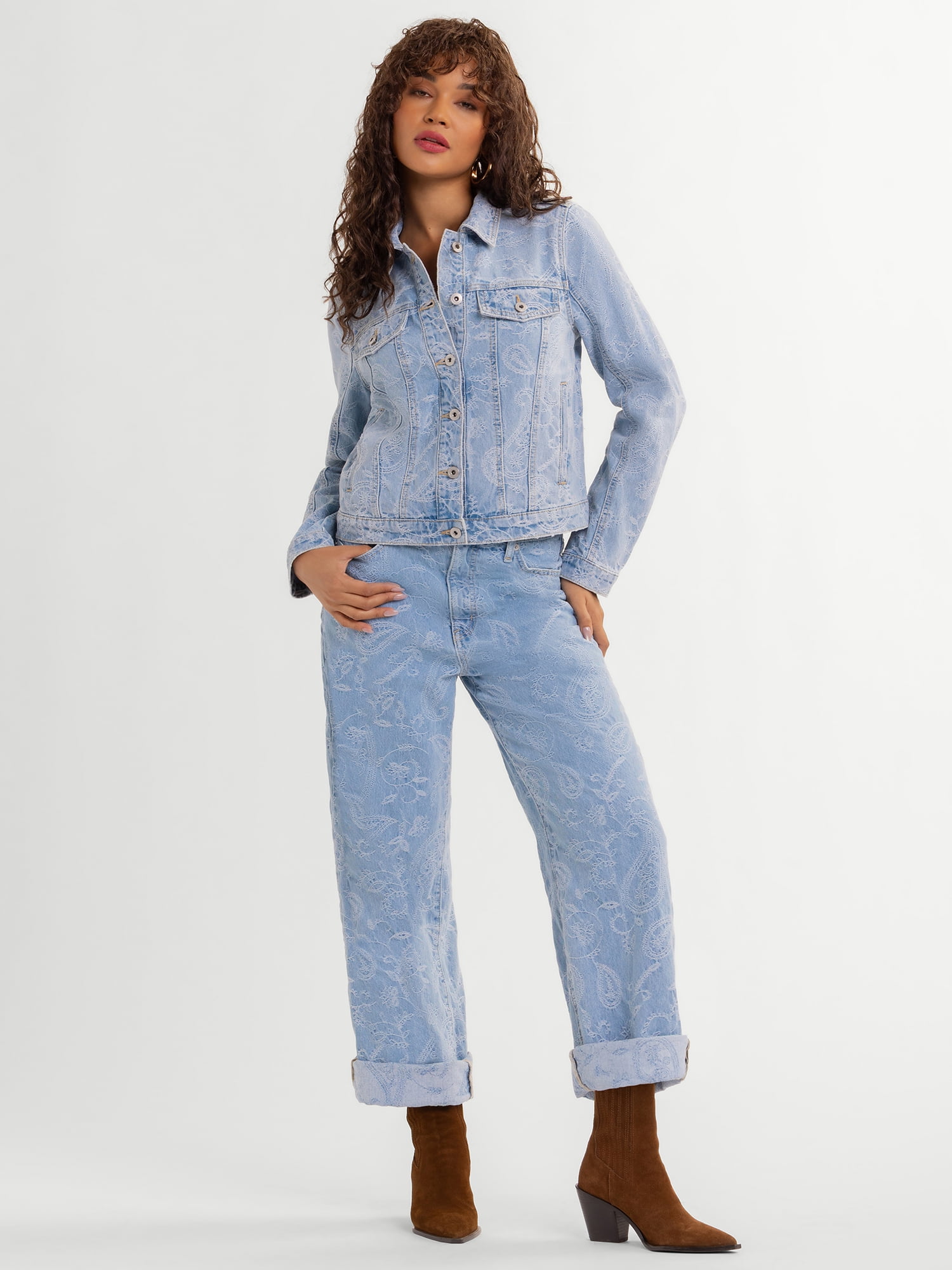 Jessica Simpson Women's Denim Trucker Jacket ,Sizes XS-XL