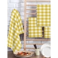 thumbnail image 2 of Yellow Gradient Kitchen Dish Towels for Drying Dishes Set of 3, Farm Plaid Buffalo Checkered Gingham Waffle Weave Microfiber Hand Tea Bathroom Towels Quick Dry & Absorbent Towel 15.7x23.6, 2 of 7