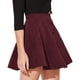 thumbnail image 1 of Falda corta de talle alto con cierre de botones para mujer, 1 of 5