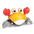 thumbnail image 1 of Juguete para Gatear para niño: cangrejos para Gatear con música y Luces, Juguetes interactivos para niño, Cangrejo electrónico para Mascotas, Juguete para Gatear para niños,niños (Naranja), 1 of 5