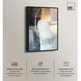 thumbnail image 2 of Golden Eclipse Canvas Gemstone Abstract Art by Art Remedy, Black Frame, 36" x 54", 2 of 7