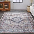 thumbnail image 4 of 8' X 10' Ivory Red And Pink Abstract Area Rug, 4 of 6