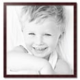 thumbnail image 2 of ArtToFrames 34" x 35" Cherry Stain with Gold Beads Picture Frame, 34x35 inch Red Wood Poster Frame (WOM-4140), 2 of 7