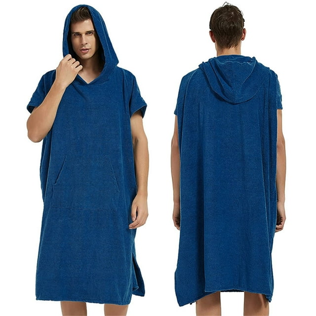 Wraps Soft Microfiber Hooded Poncho Towel Bathrobe for Swimming Surfing Beach Yoga Gym Travel Lightweight Comfortable Changing Robe