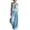 Light Blue, variant on Womens Comfy Sets 2 Piece Outfit Women Linen V Neck Ruched Sleeveless Tops High Waist Wide Leg Pants Loose Fitting Breathable Summer Beach Vacation Daily Wear Light Blue L