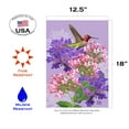 thumbnail image 2 of Toland Home Garden Hummingbird and Flowers Bird Hummingbird Flag Double Sided 12x18 Inch, 2 of 5