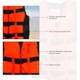 thumbnail image 4 of Chaleco Salvavidas Bluelander para Adulto, Unisex 70 kg, Flotador Auxiliar, 4 of 5