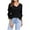 Women Black Sweater, variant on Tuphregyow Women's Slouchy Long Sleeve Crochet Sweaters Leisure Baggy Cute Sweater Tops Trendy Solid Comfy Relaxed Fashion V Neck Pullover Black M