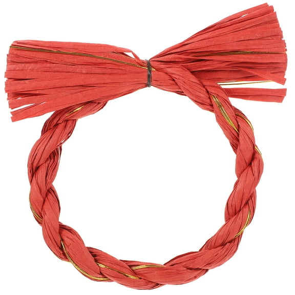 LEORX Diy Raffia Base For Wreaths Handmade Wreath Frame Material For Door Decoration Simple Natural Raffia Paper For